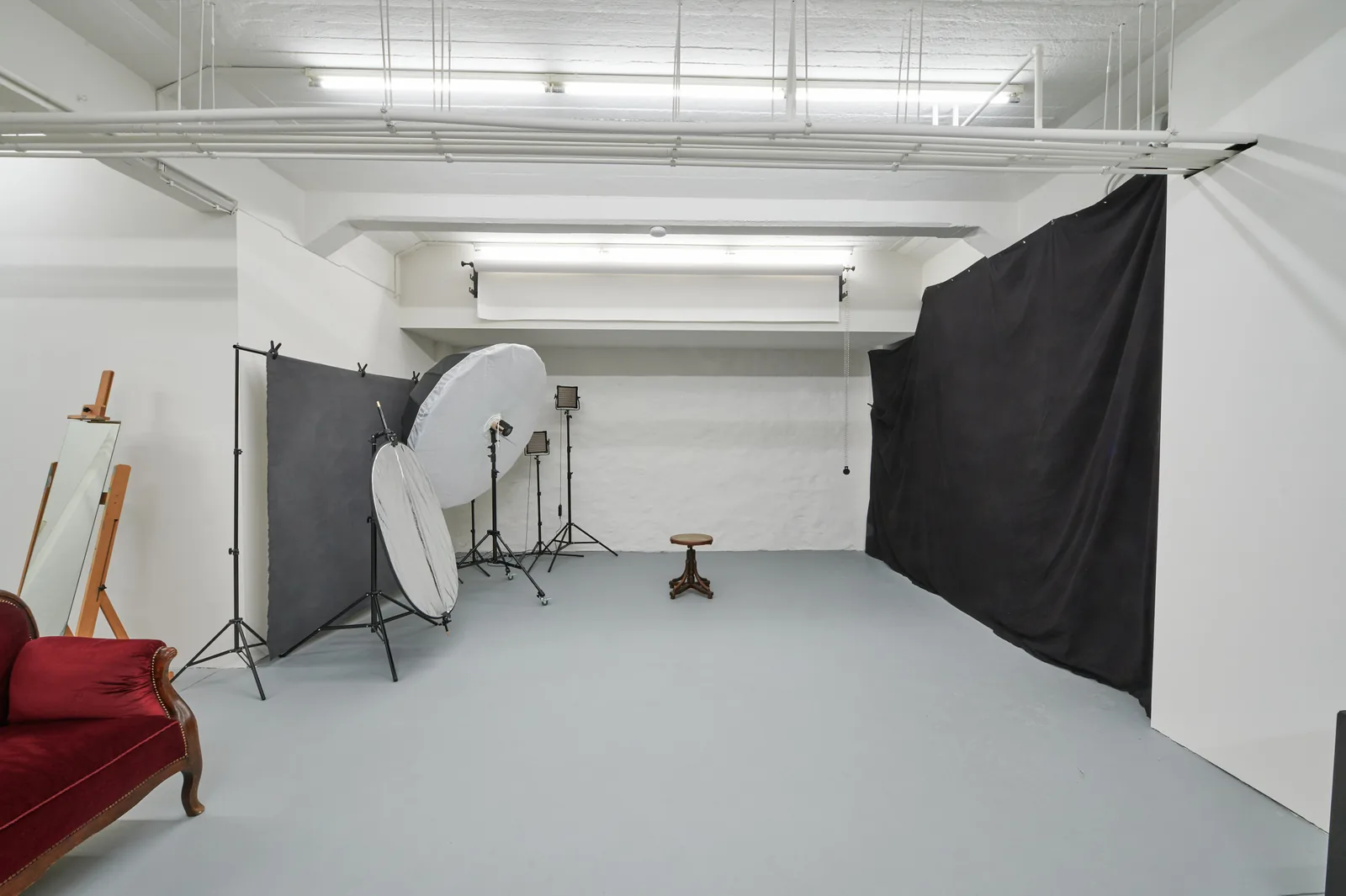 Mietstudio Mannheim für Shooting vorbereitet